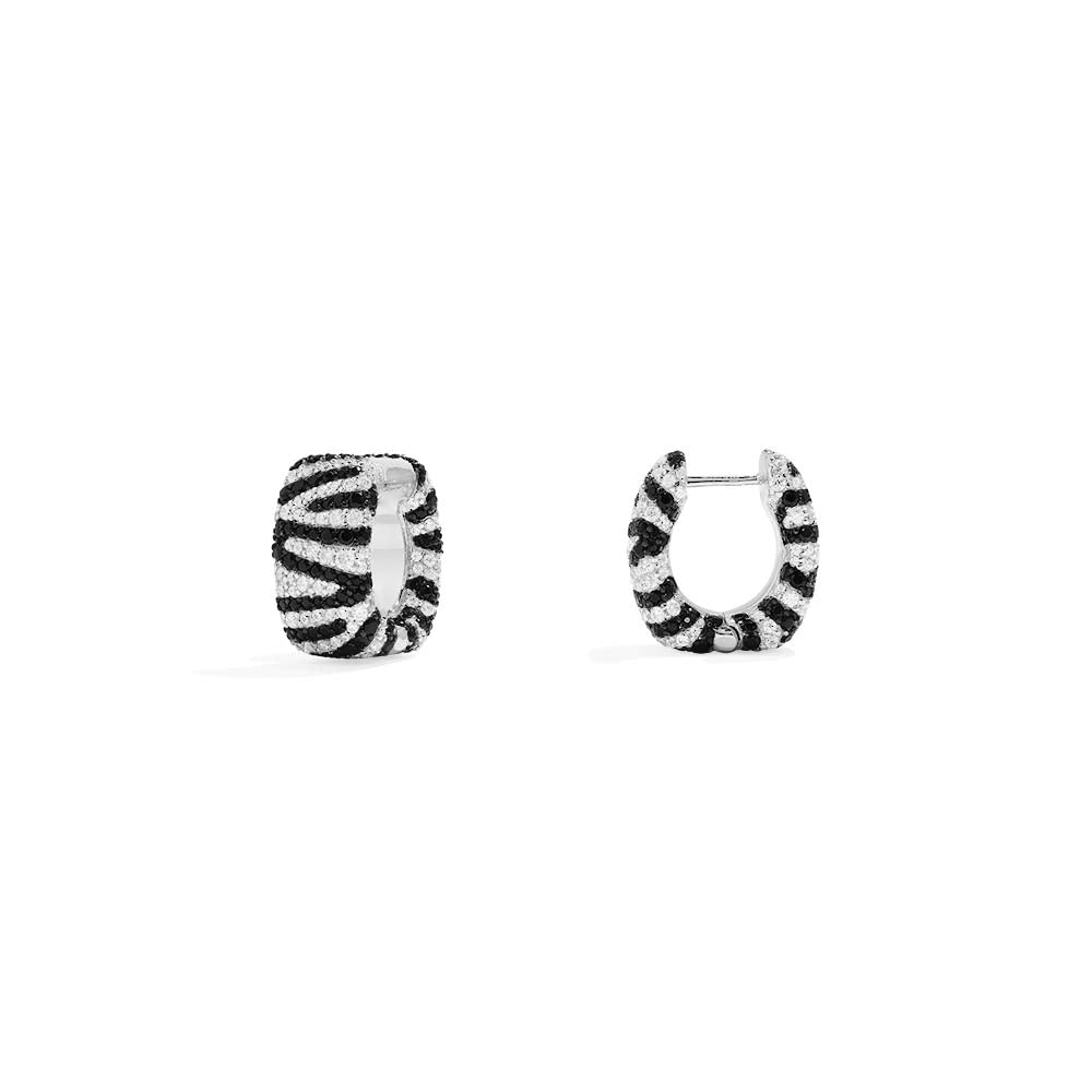 Zebra Hoop Earrings APM Monaco