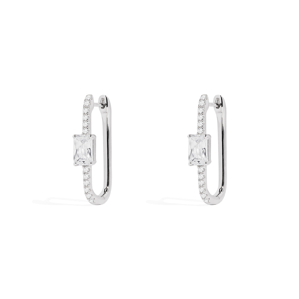 Éclat Pavé Hoop Earrings Apm Monaco