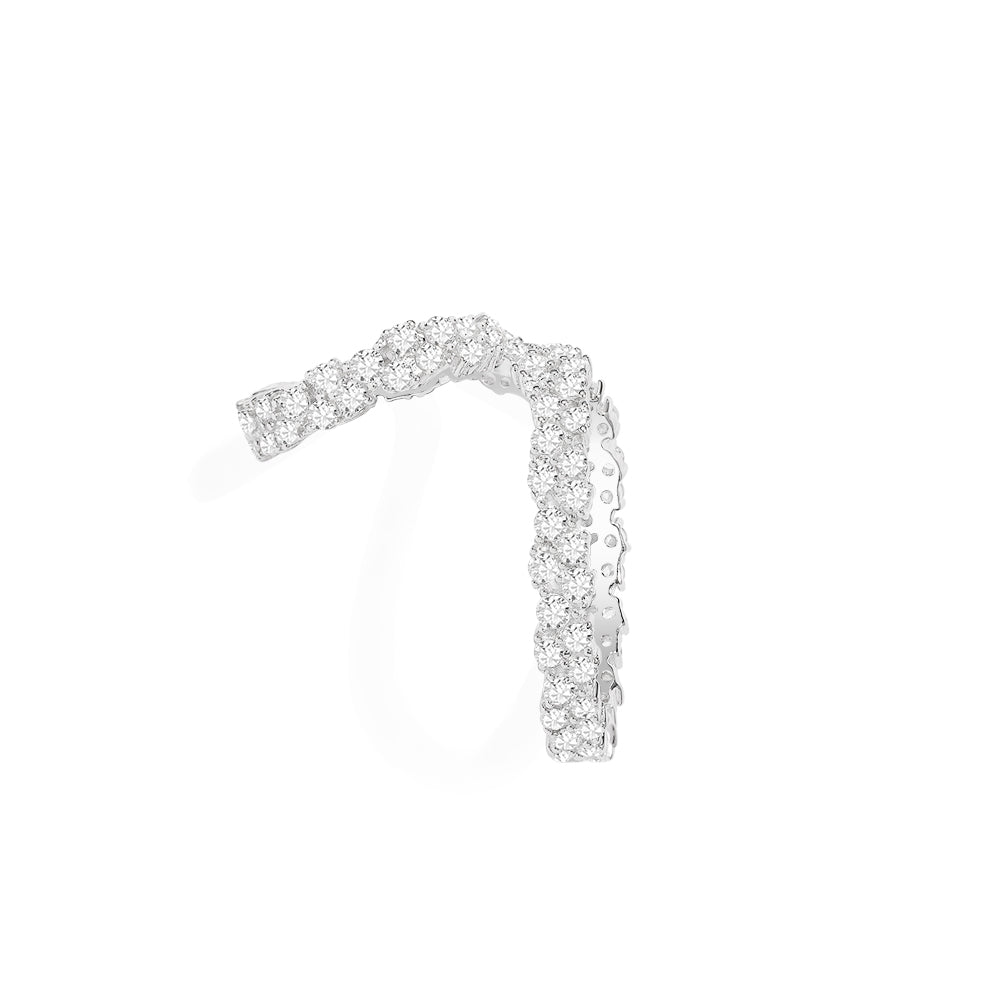 Single Double hoop Ear Cuff APM Monaco