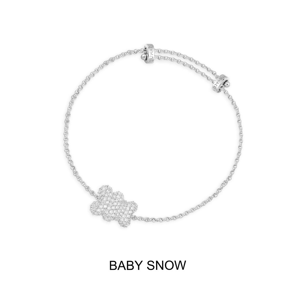 Baby Snow Yummy Bear Adjustable Bracelet Silver APM Monaco