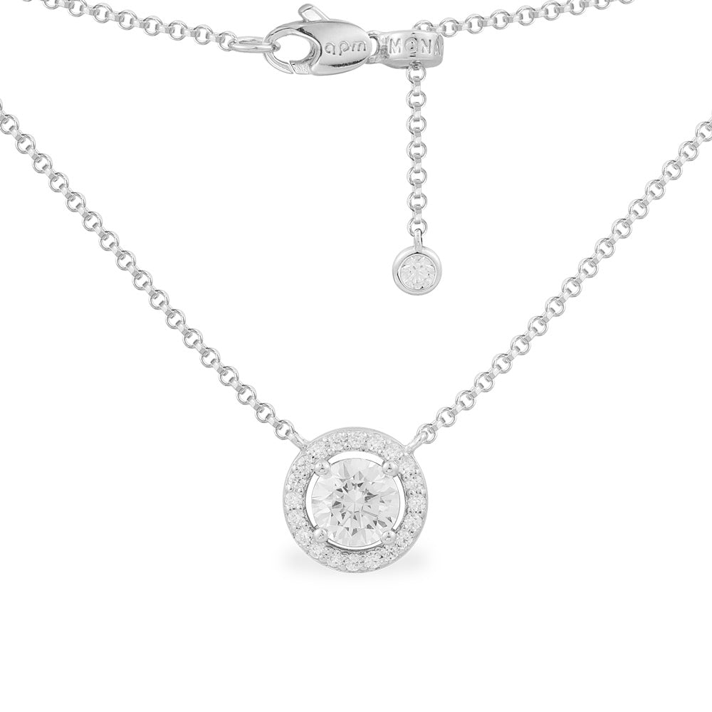 Adjustable Necklace with Round Stone APM Monaco