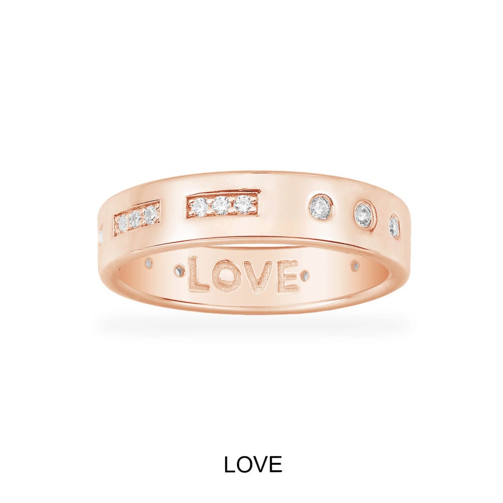 LOVE Morse Code Ring APM Monaco