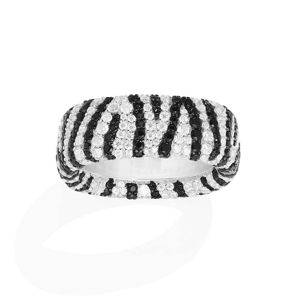 Chunky Zebra Ring - APM Monaco