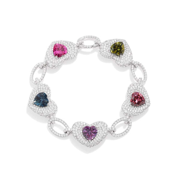 Multicolor Heart Bracelet APM Monaco