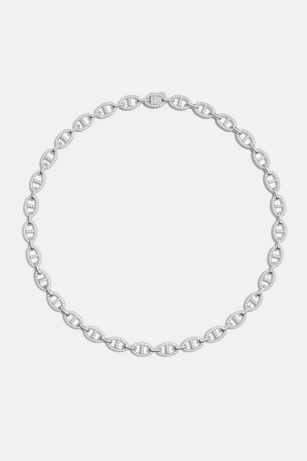 Maille Marine Halskette in Kettengliedoptik – Silber