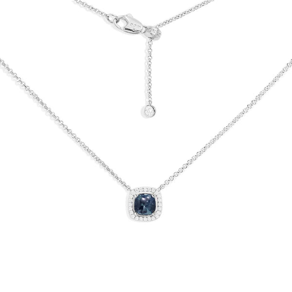 Dainty Blue Square Adjustable Necklace APM Monaco