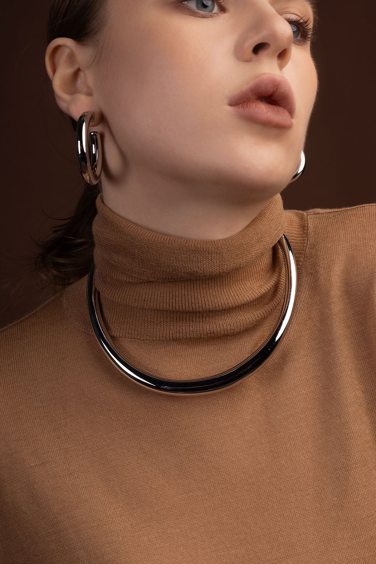 APM Monaco Bold Silver Choker in Silver