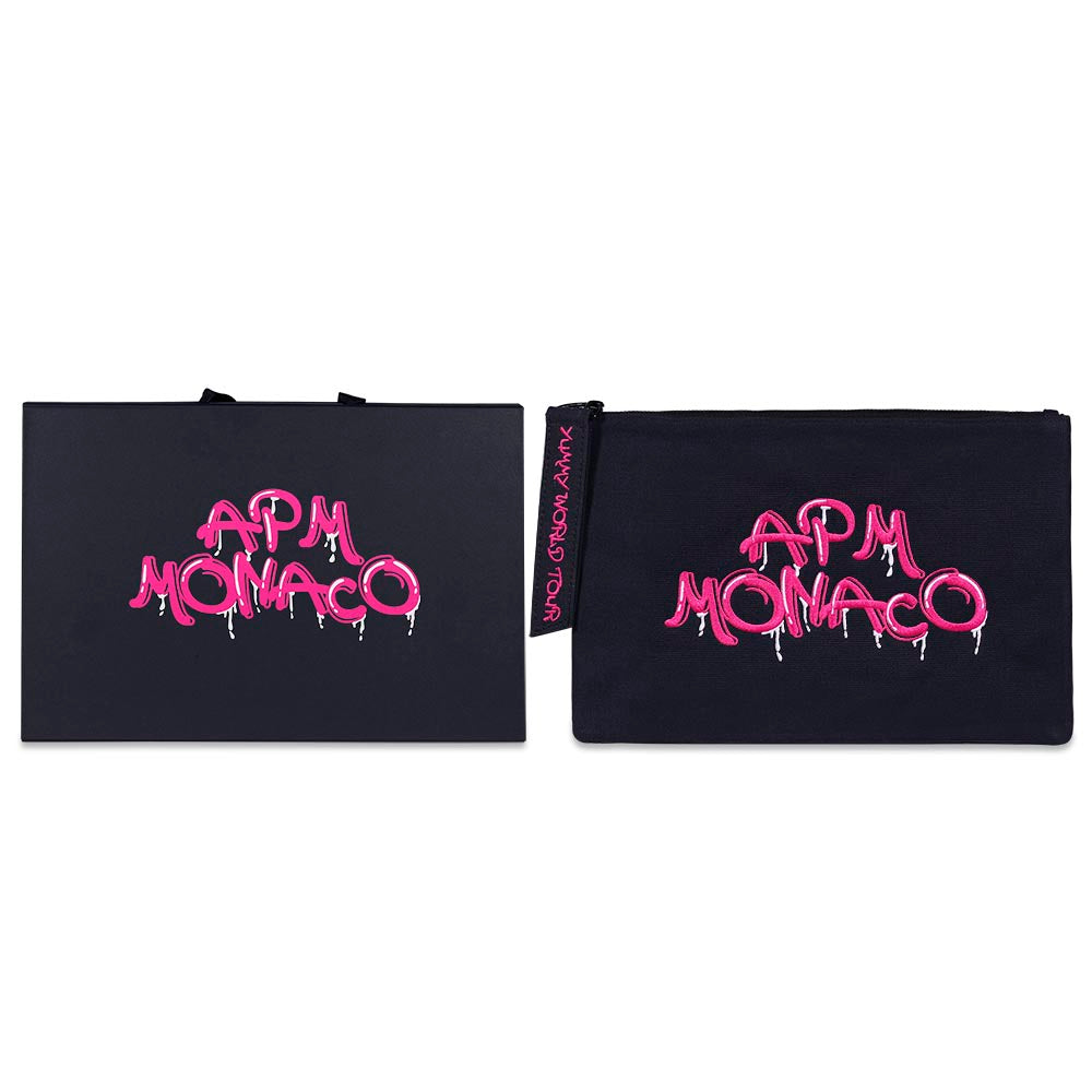 Pink APM Monaco Graffiti Clutch - APM Monaco