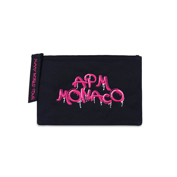 Pink APM Monaco Graffiti Clutch APM Monaco