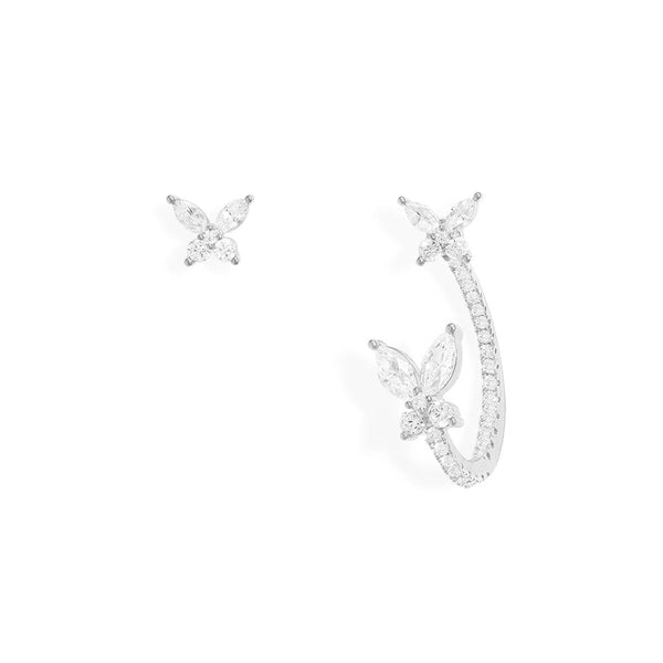 Asymmetric Butterfly Stud and Ear Cuff APM Monaco