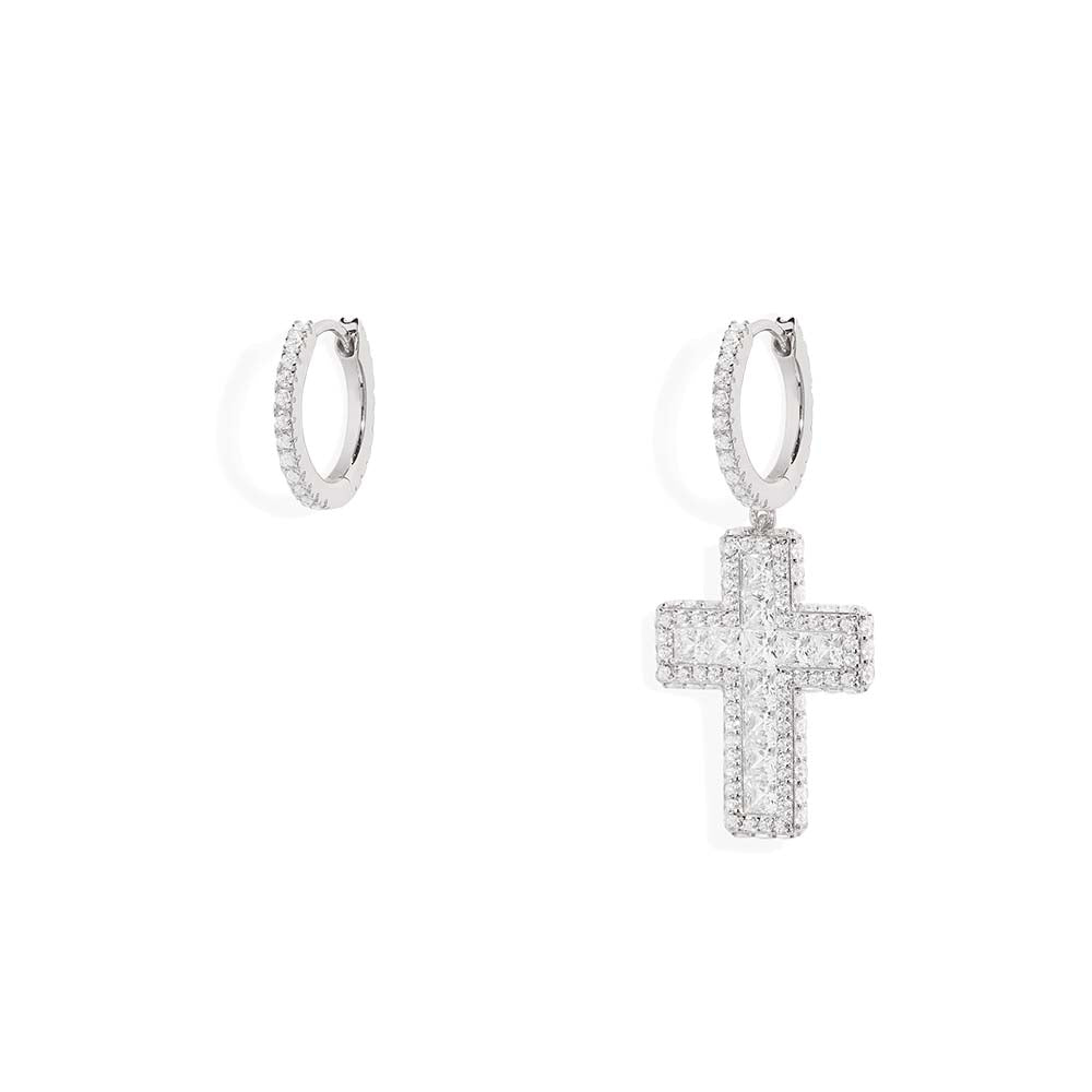 Asymmetric Cross Earrings - APM Monaco