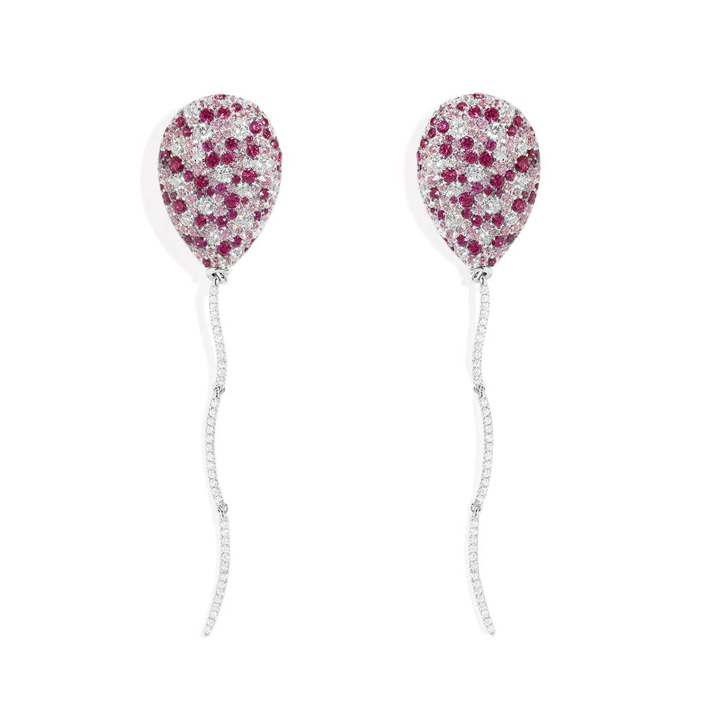 Fuchsia Balloon Drop Earrings - APM Monaco