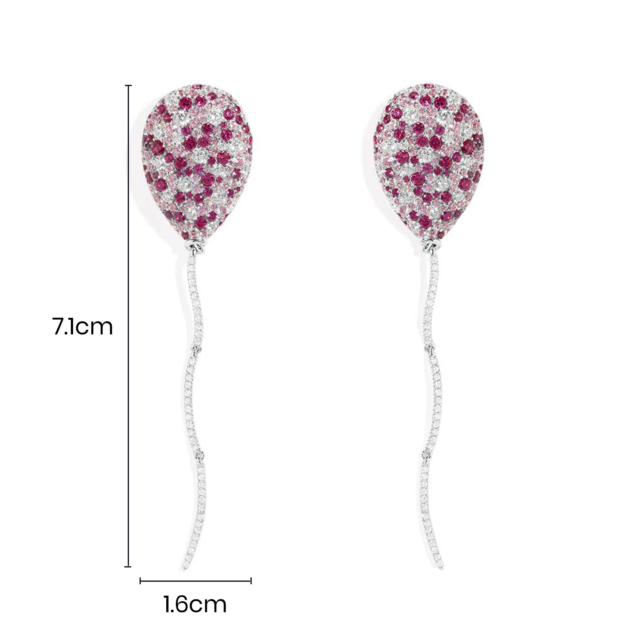 Fuchsia Balloon Drop Earrings - APM Monaco