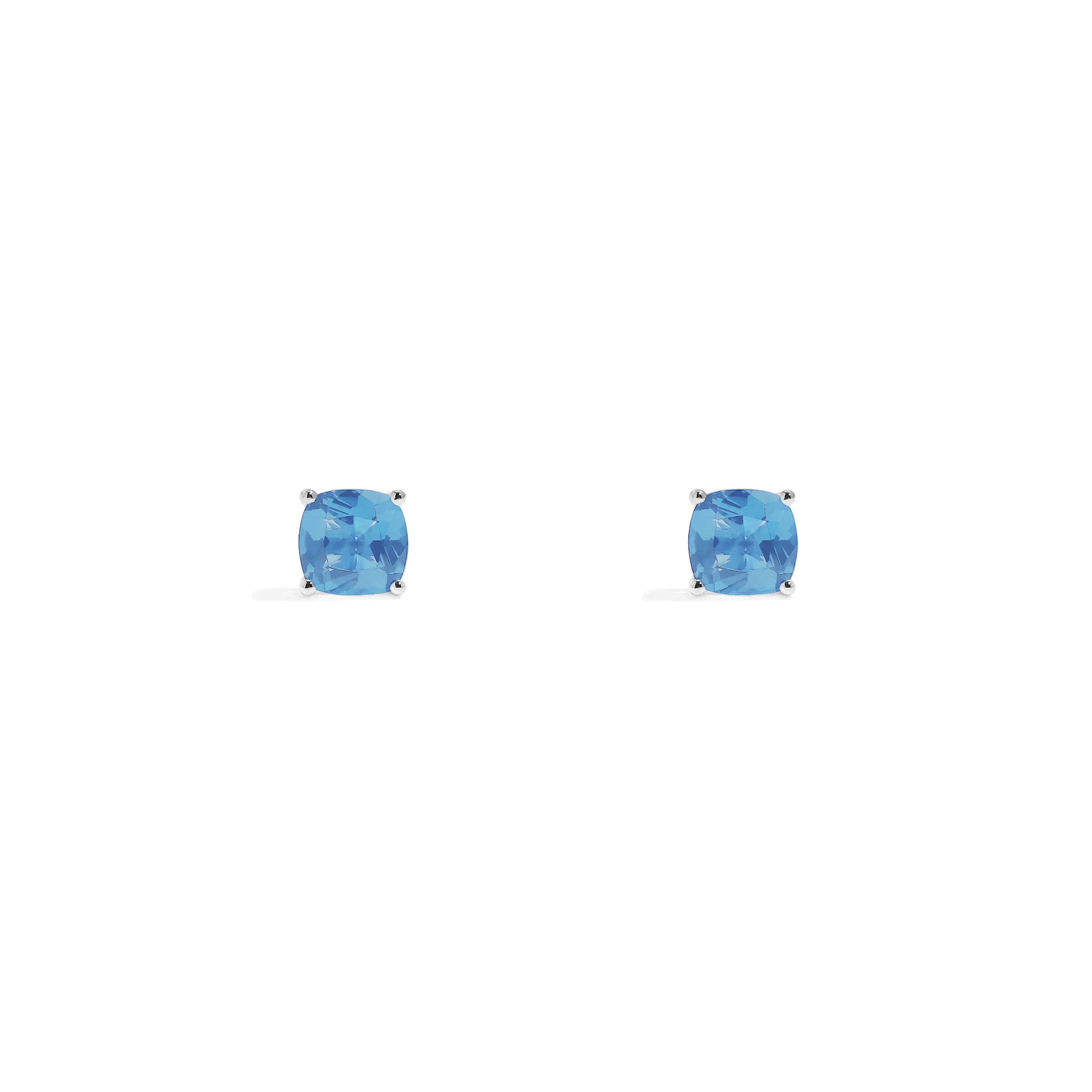 Lagoon Blue Square Stud Earrings - APM Monaco