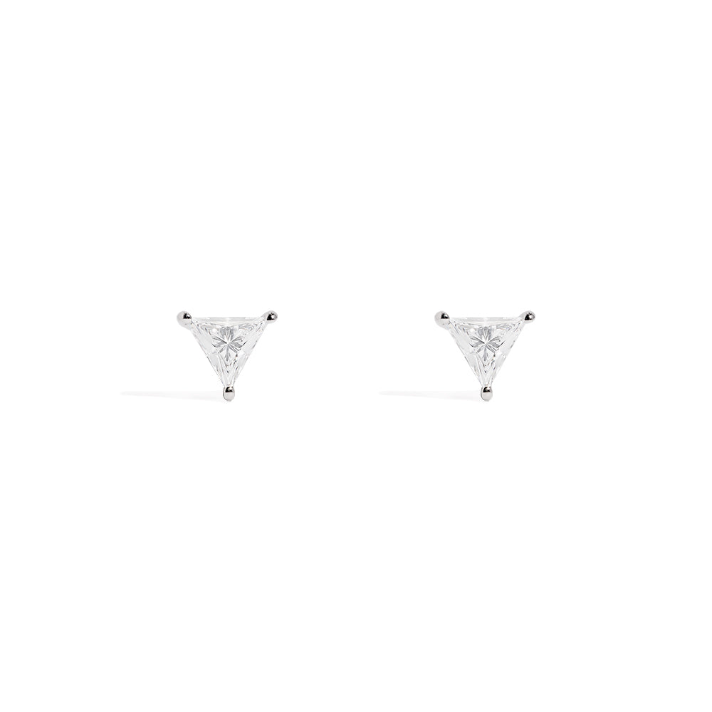 Éclat Triangle Stud Earrings - APM Monaco