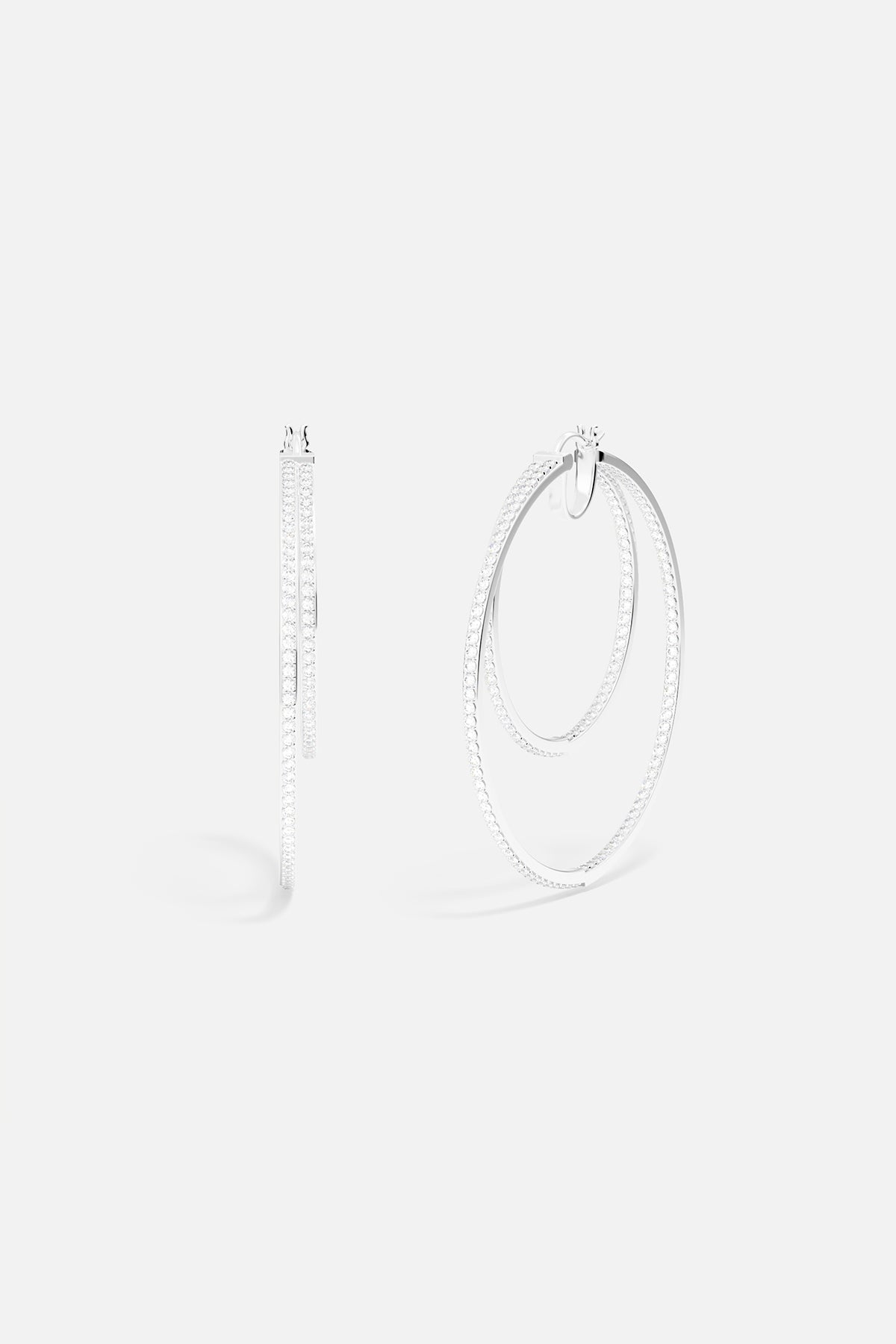 Statement Linear Hoop Earrings