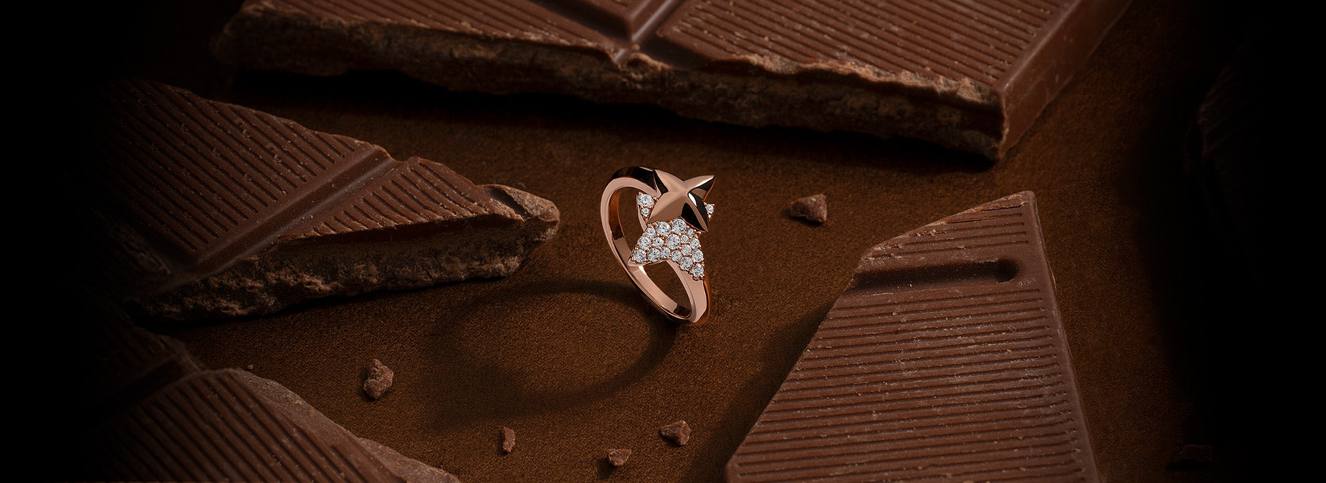 APM Monaco Collection Rings Météorites Rose Gold Ring