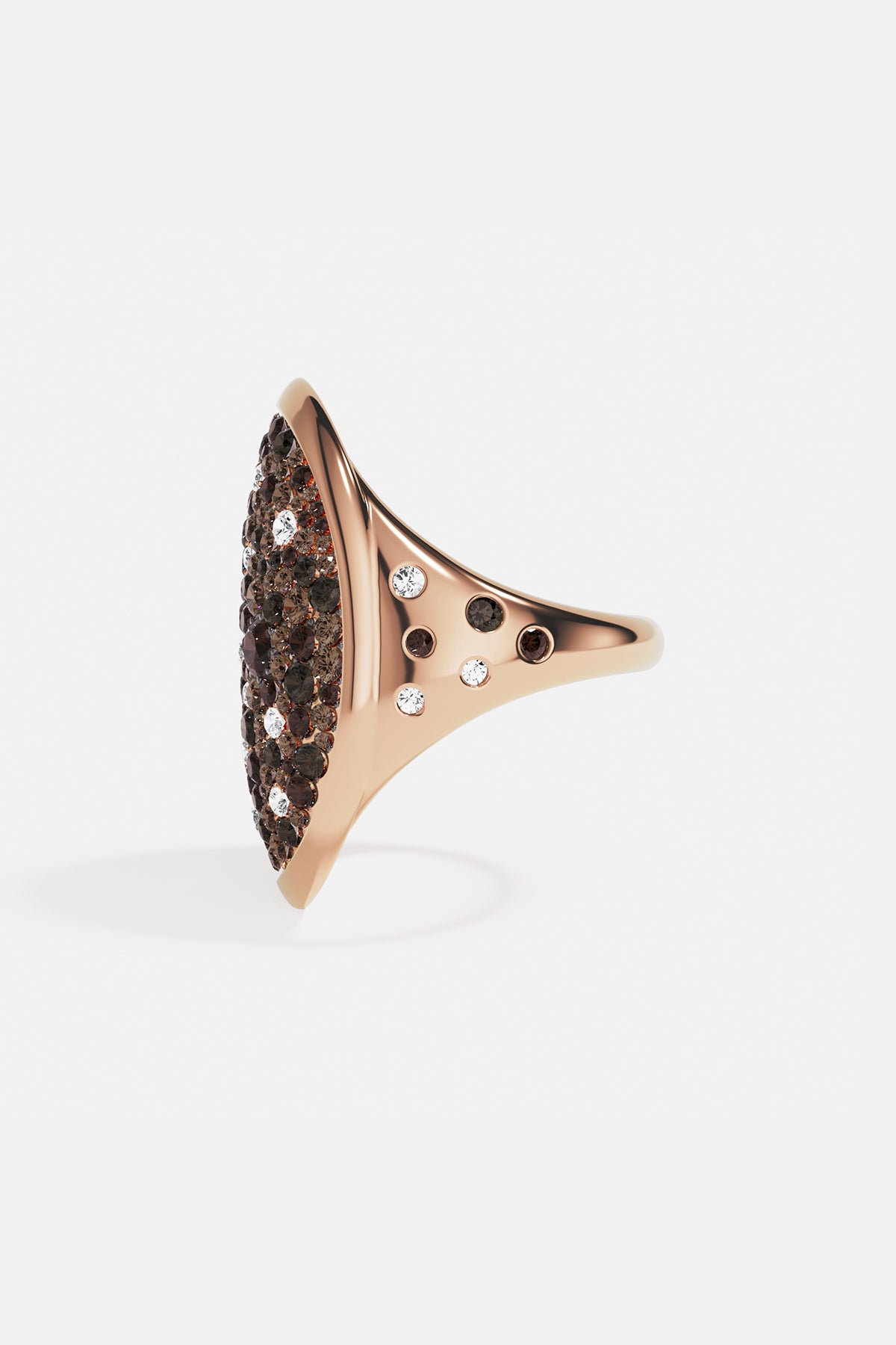 Pavé Chocolate Rose Gold Ring