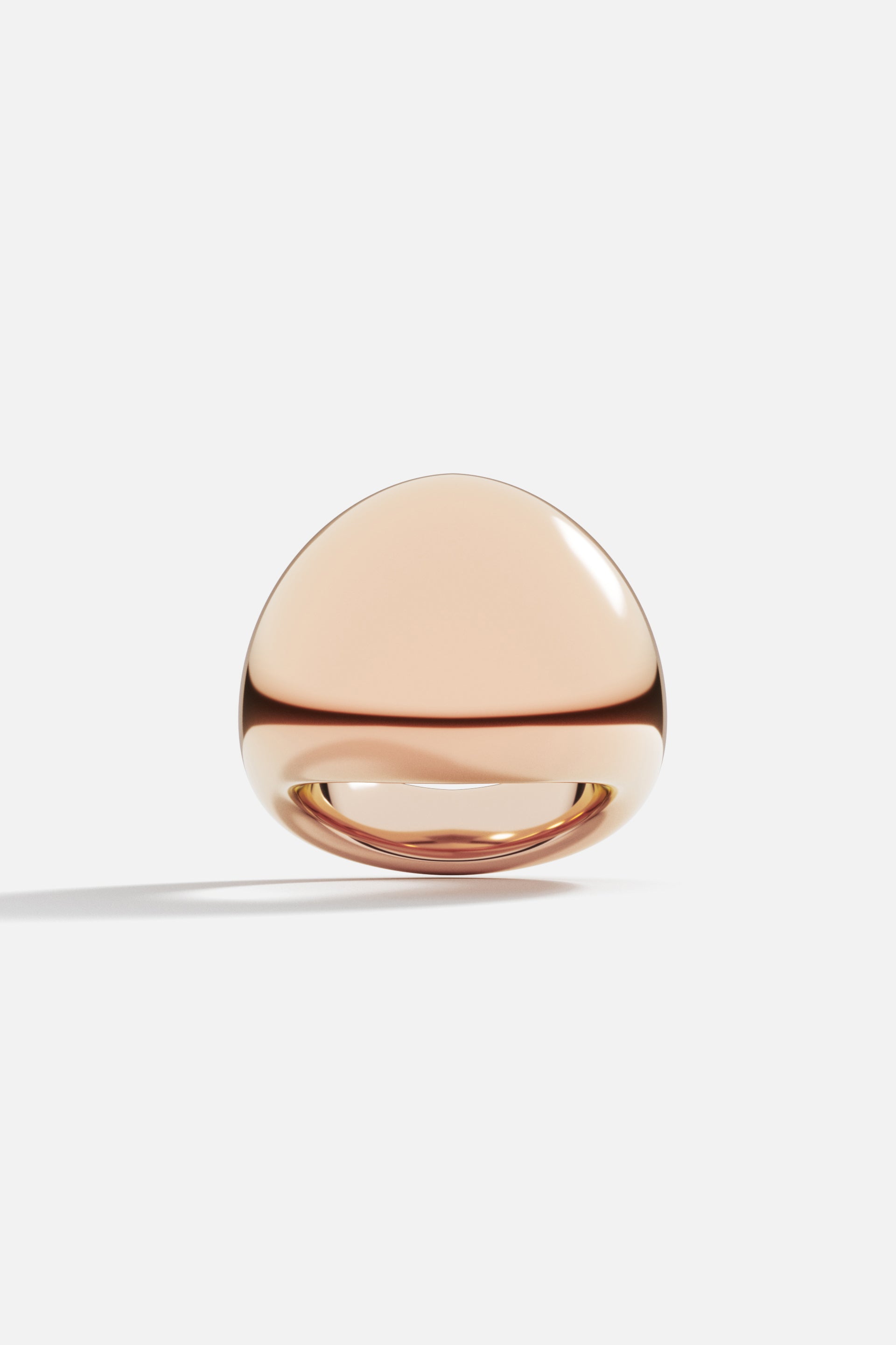 Gewölbter Ring Aus Roségold