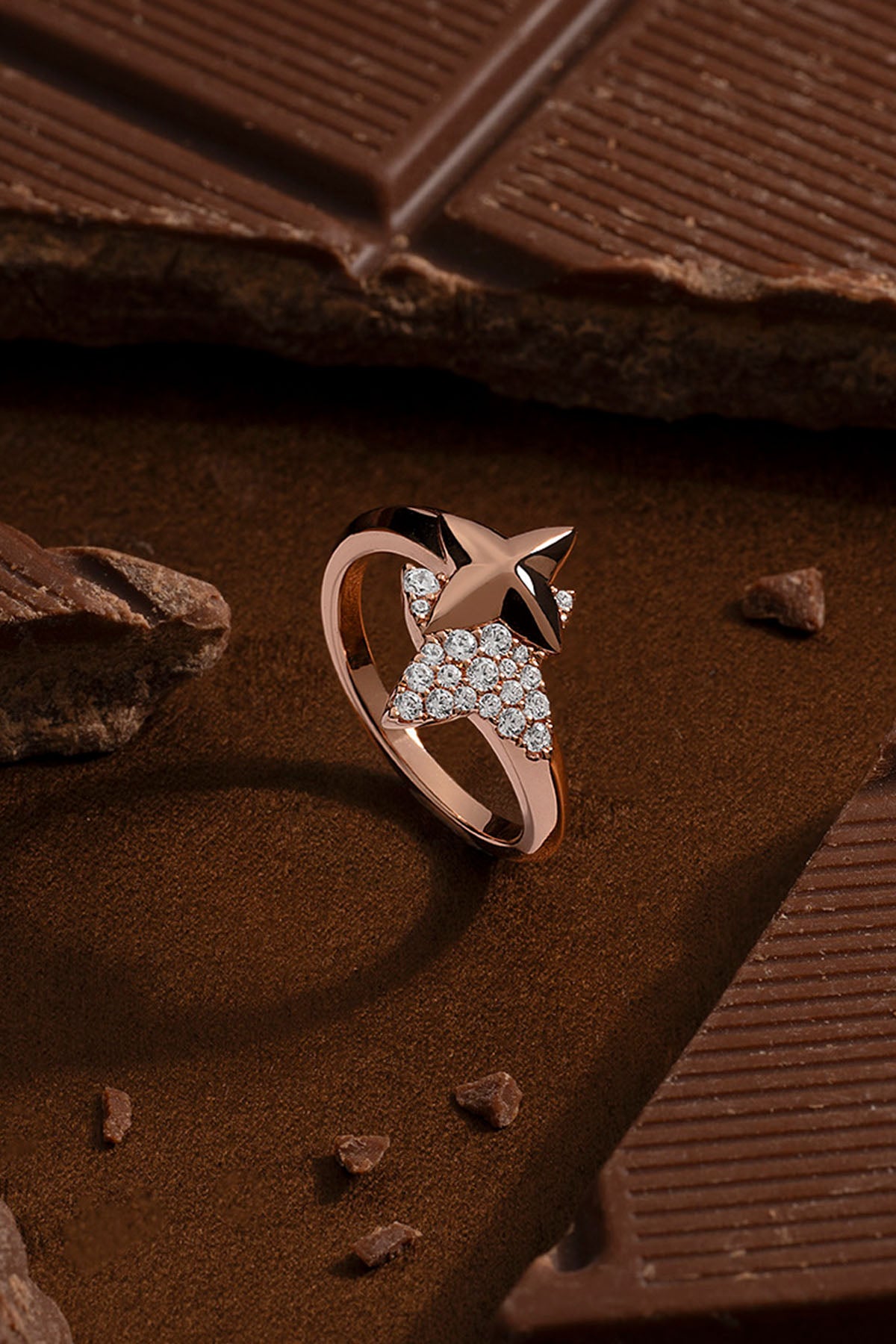 APM Monaco Météorites Rose Gold Ring in Rose Gold