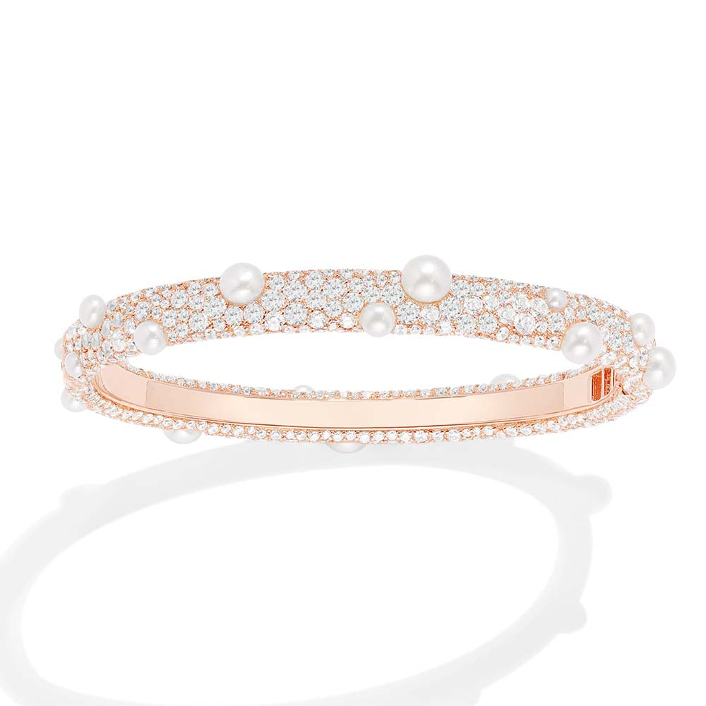 Pavé Bangle with Pearls - APM Monaco