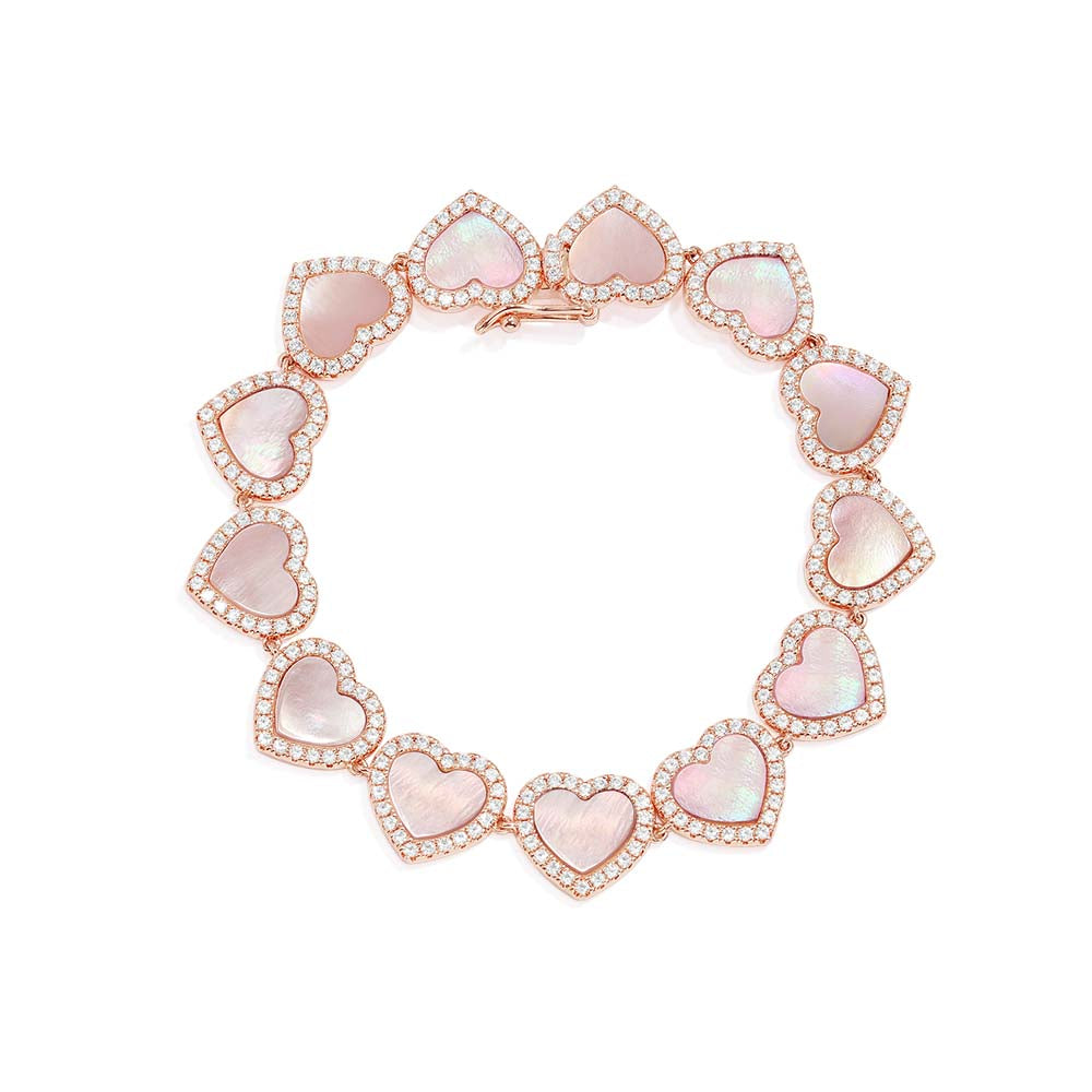 Pink Nacre Heart Bracelet - APM Monaco