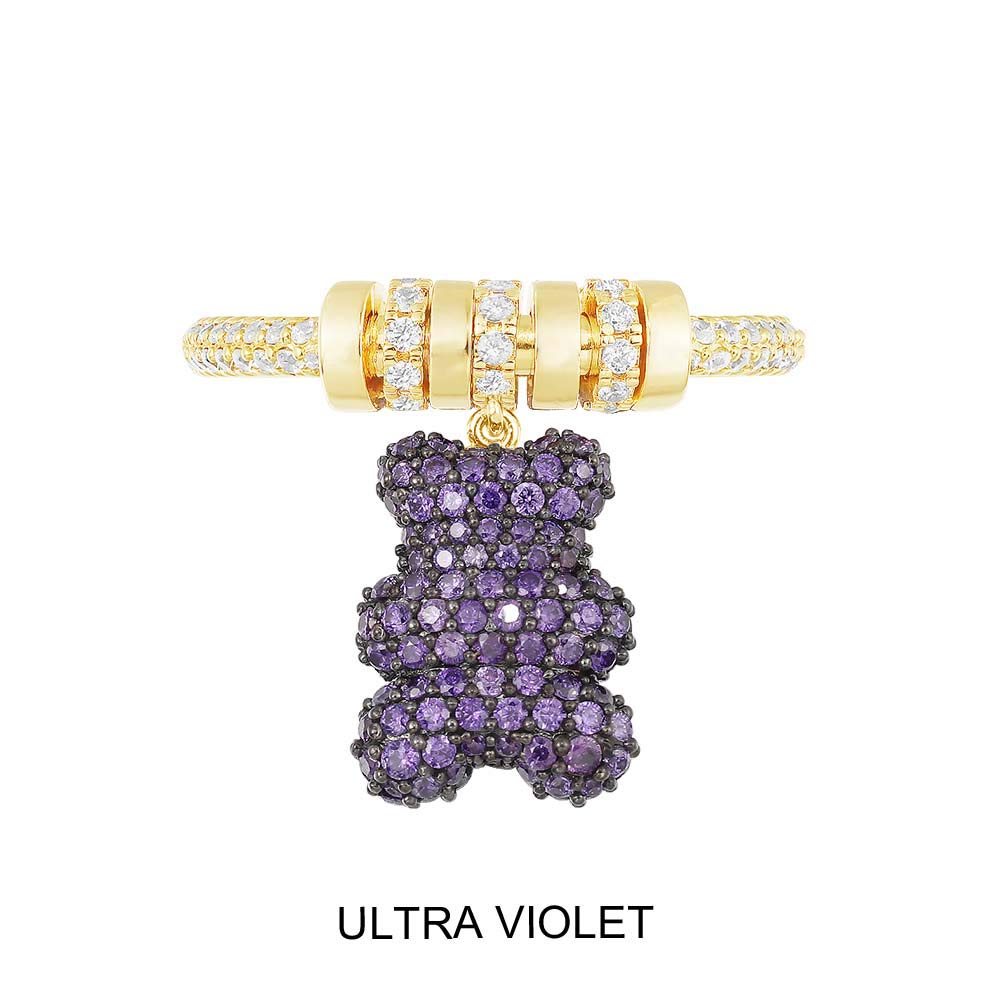 Ultra Violet Yummy Bear Ring - APM Monaco