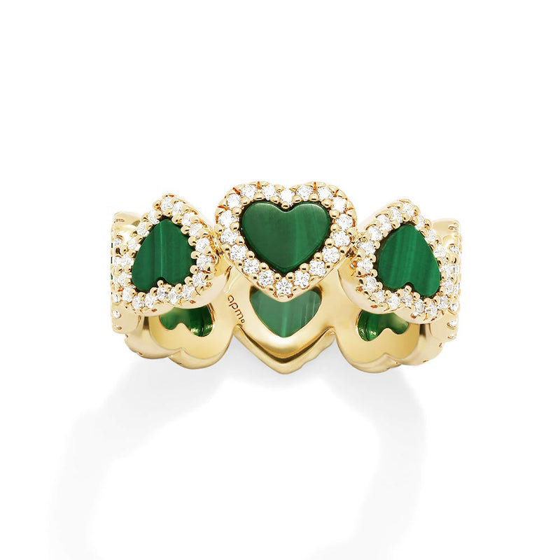totwoo MEET Malachite Smart Ring(18K gold plated silver) for Sale