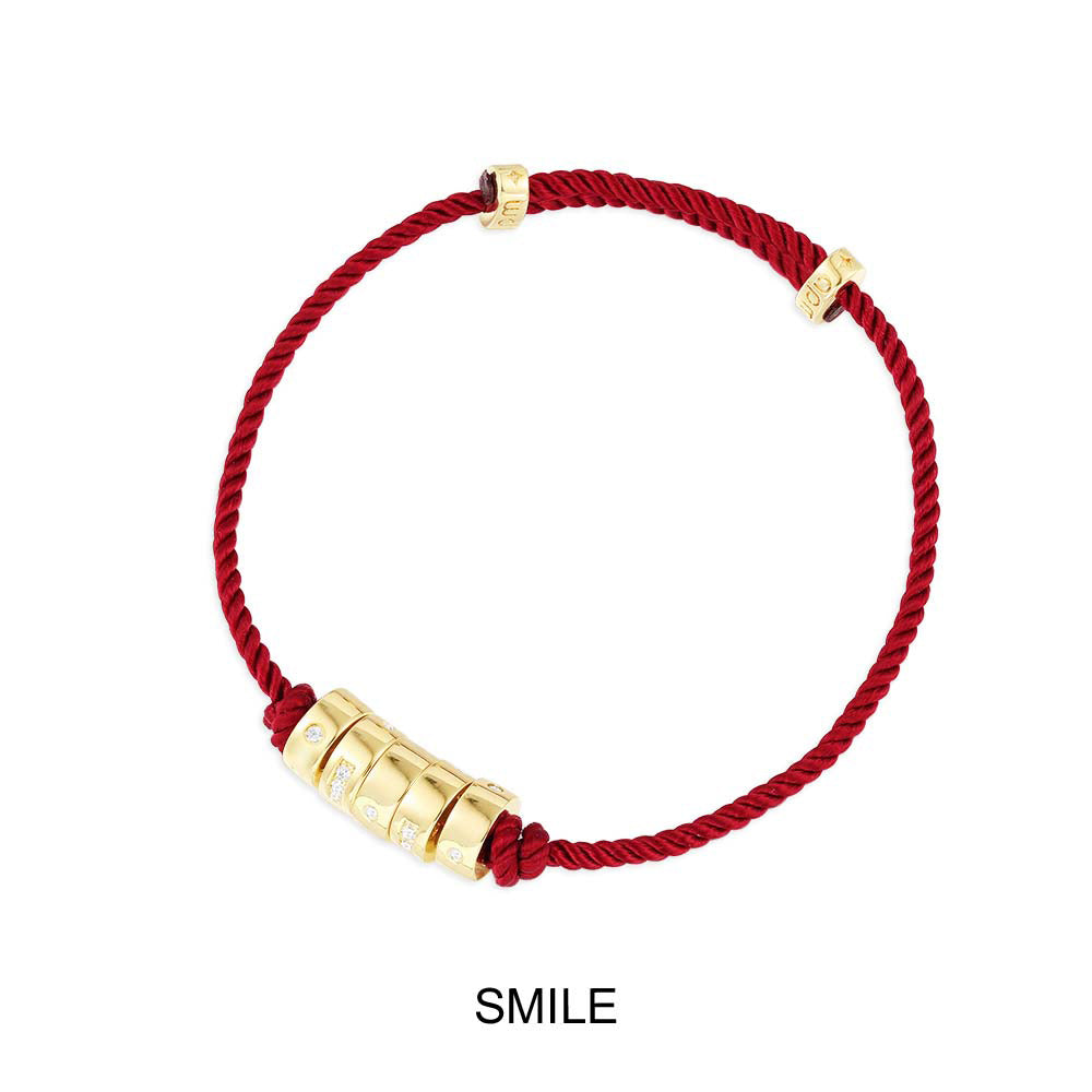 SMILE Morse Code Adjustable Nylon Bracelet - APM Monaco
