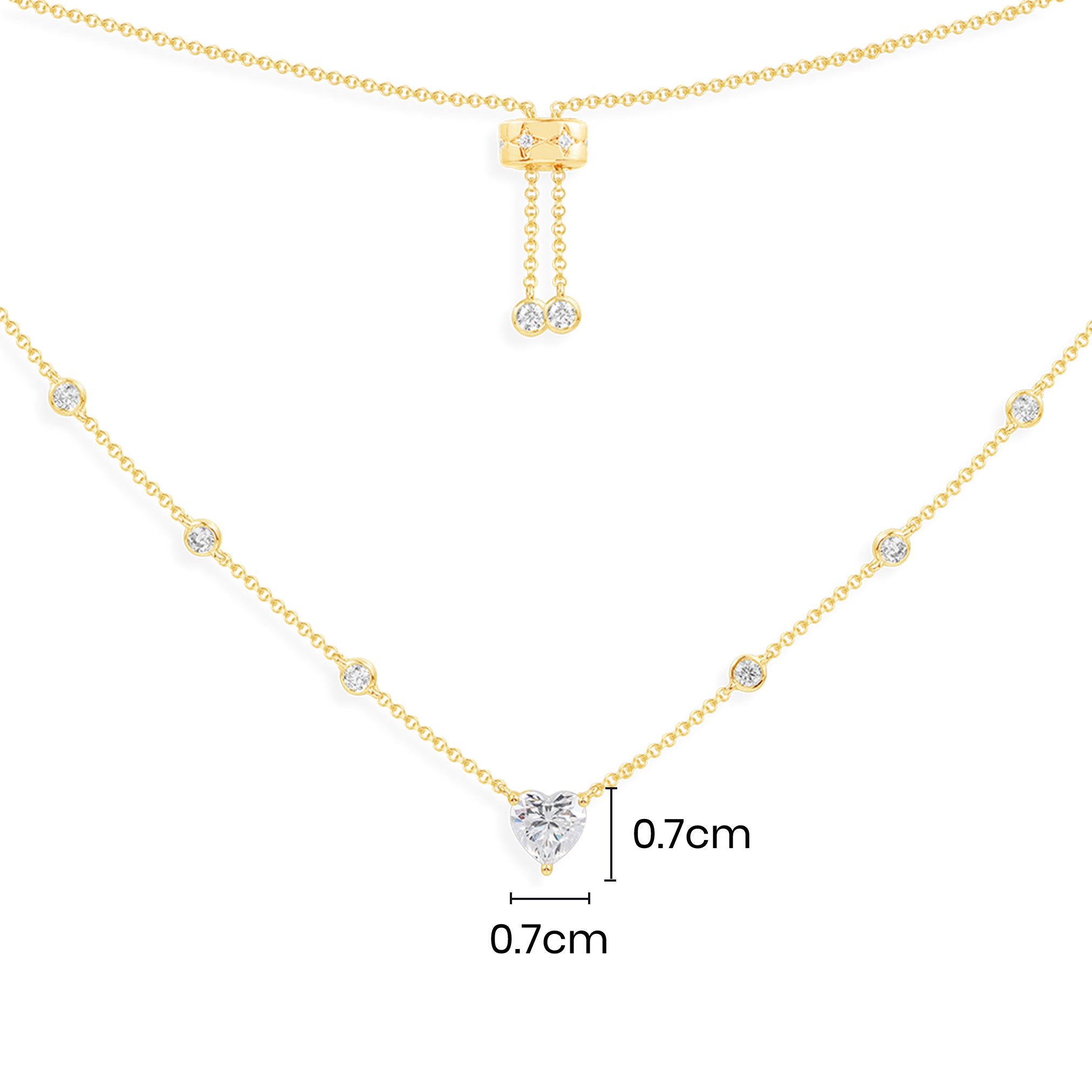 Heart Adjustable Necklace - APM Monaco