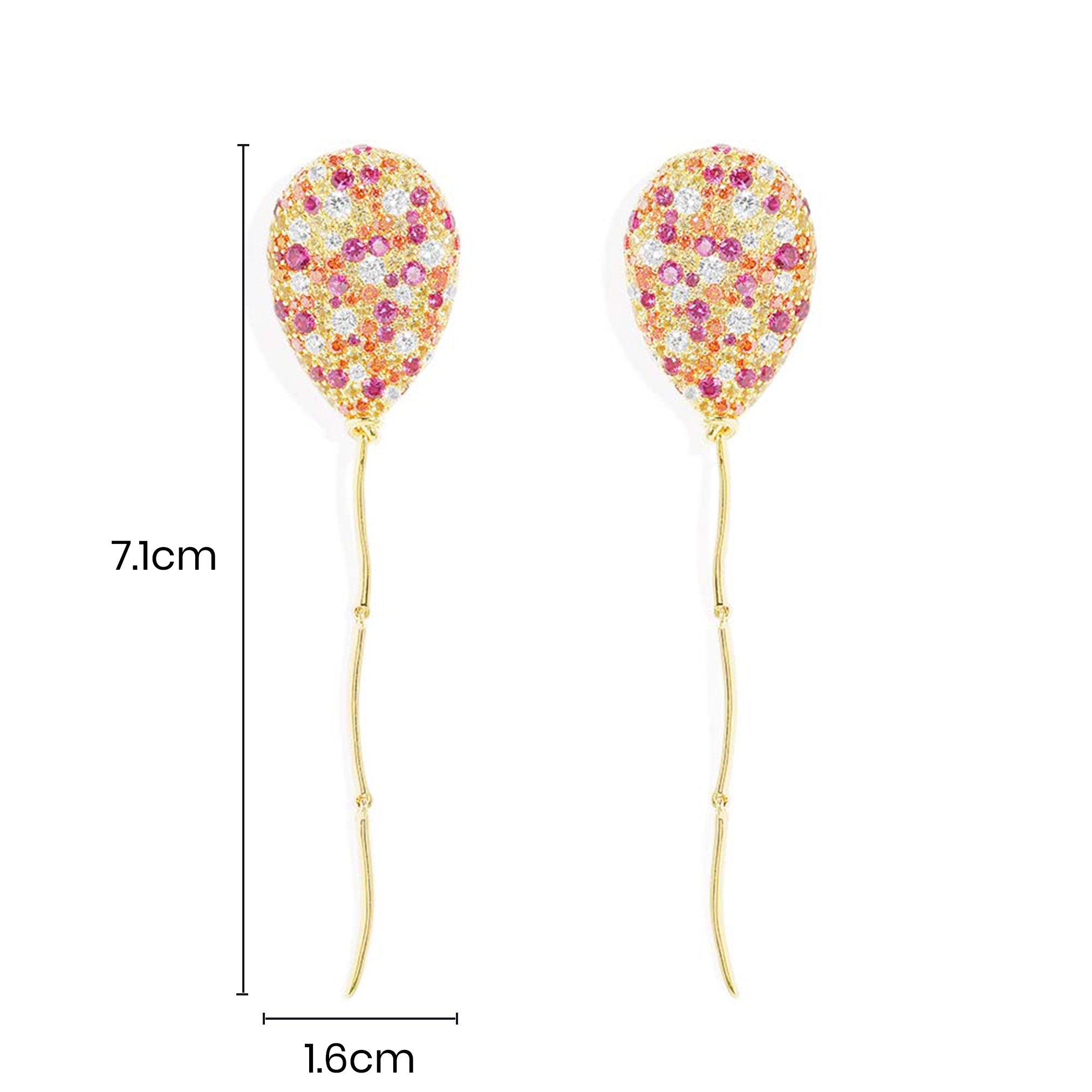 Multicolor Balloon Drop Earrings - APM Monaco