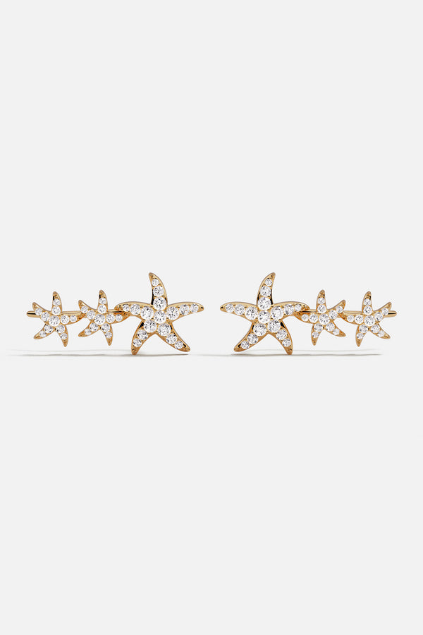Sea Star Climber Earrings