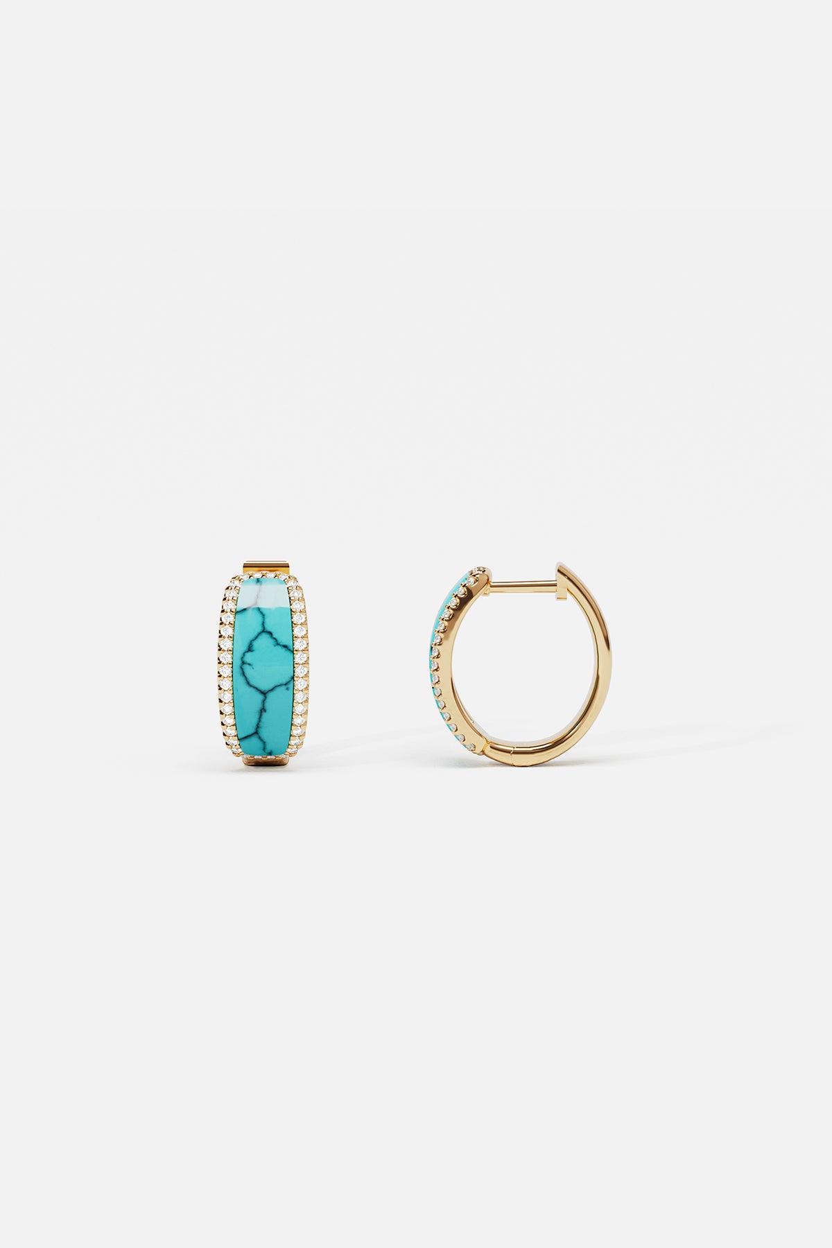 APM Monaco Lagoon Hoop Earrings in Yellow Gold