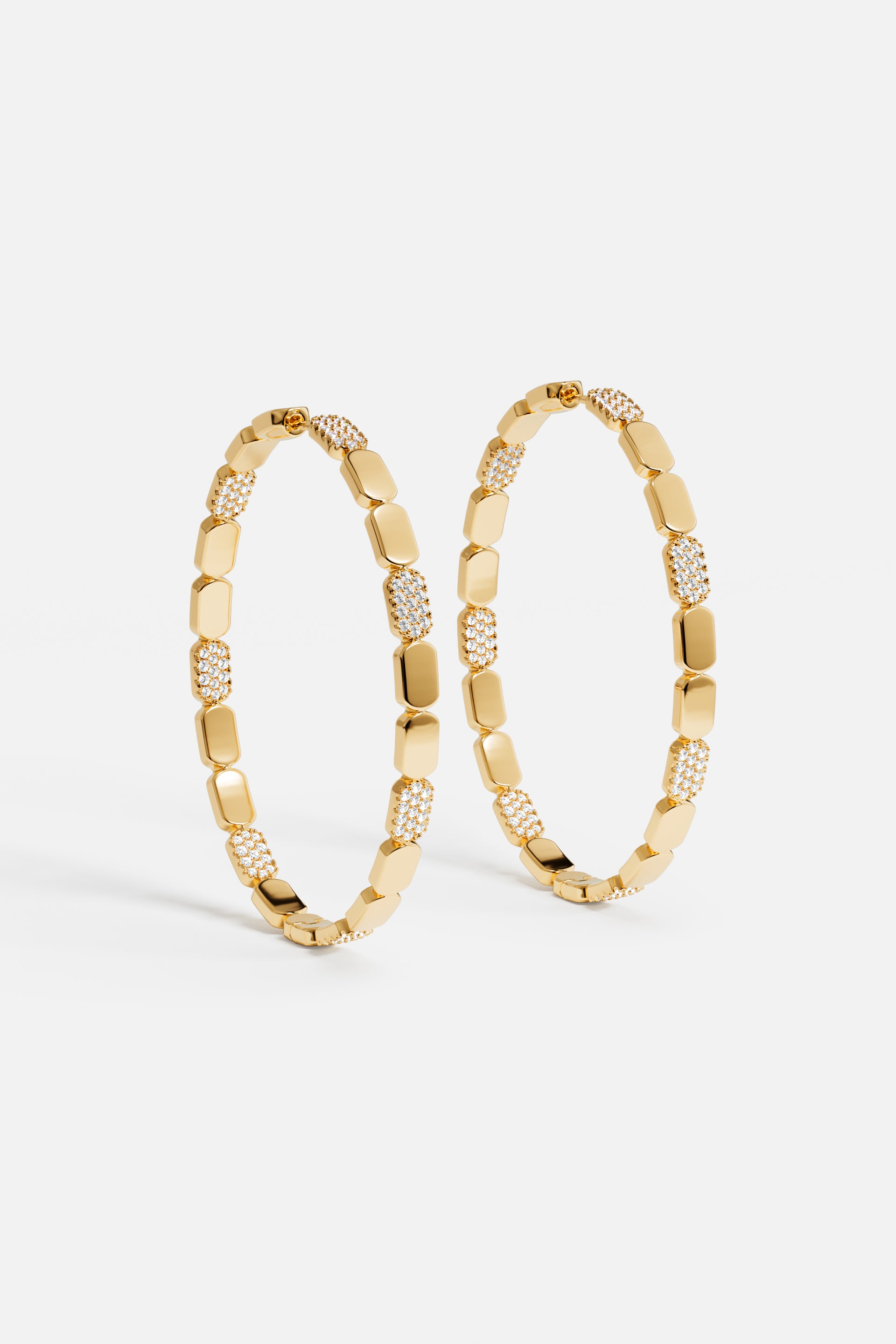 Dainty Gold Hoop Earrings - Large