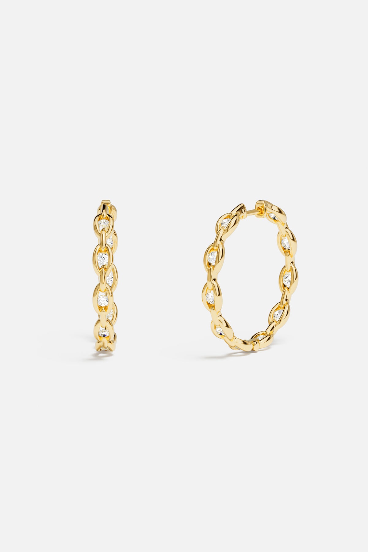 Pavé Chain Earrings