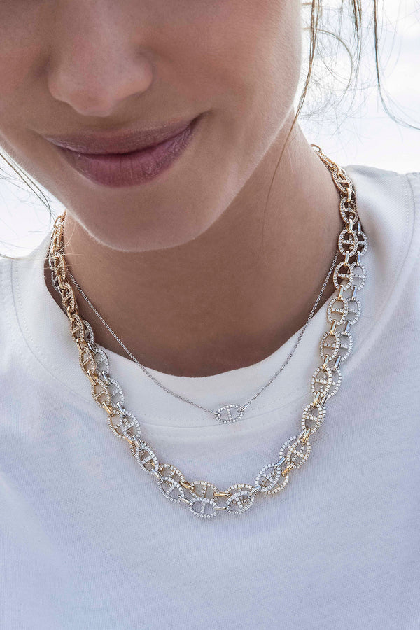 APM Monaco Maille Marine Necklace in Silver