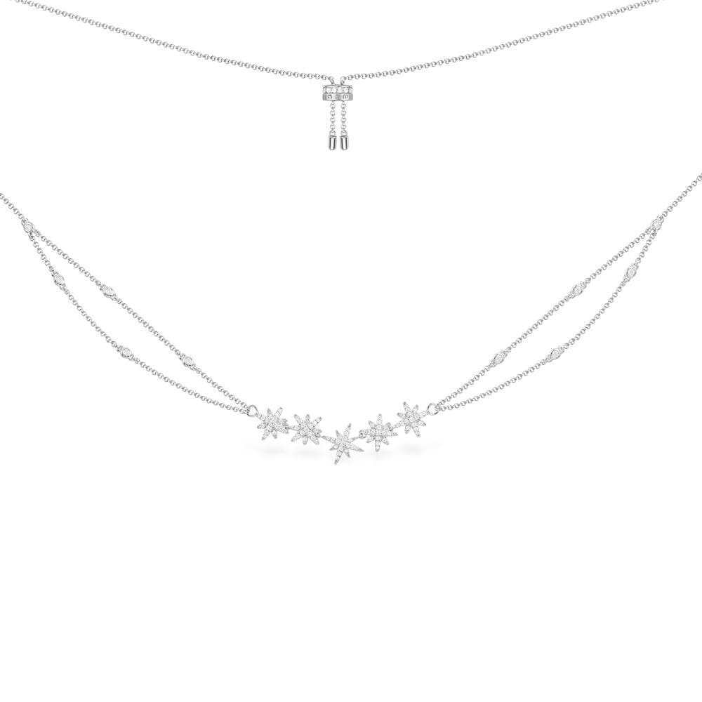 Météorites Double Chain Adjustable Necklace - APM Monaco