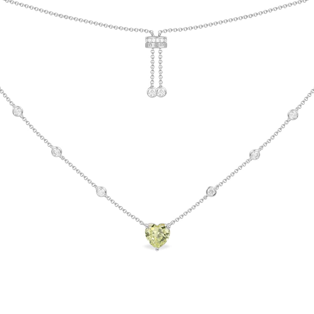 Green Heart Adjustable Necklace - APM Monaco