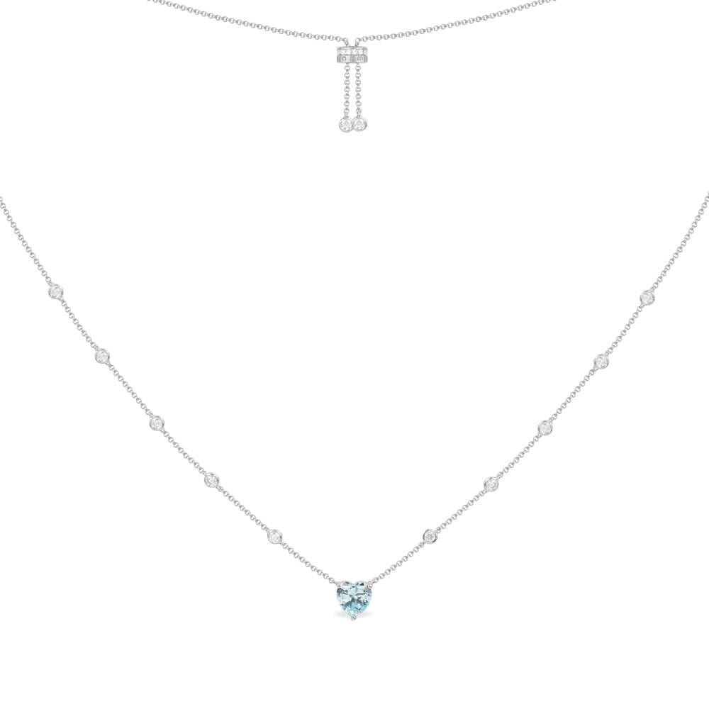 Blue Heart Adjustable Necklace - APM Monaco