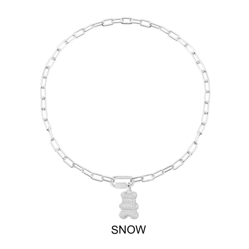 Snow Yummy Bear (Clippable) Chain Necklace - APM Monaco