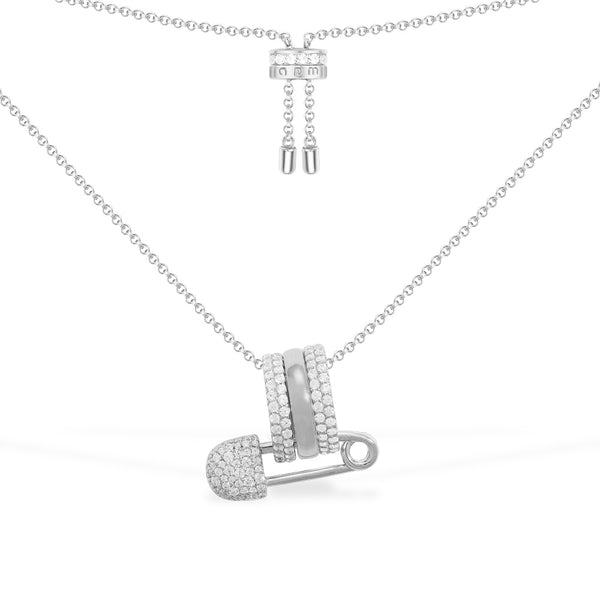 Safety Pin Adjustable Necklace APM Monaco