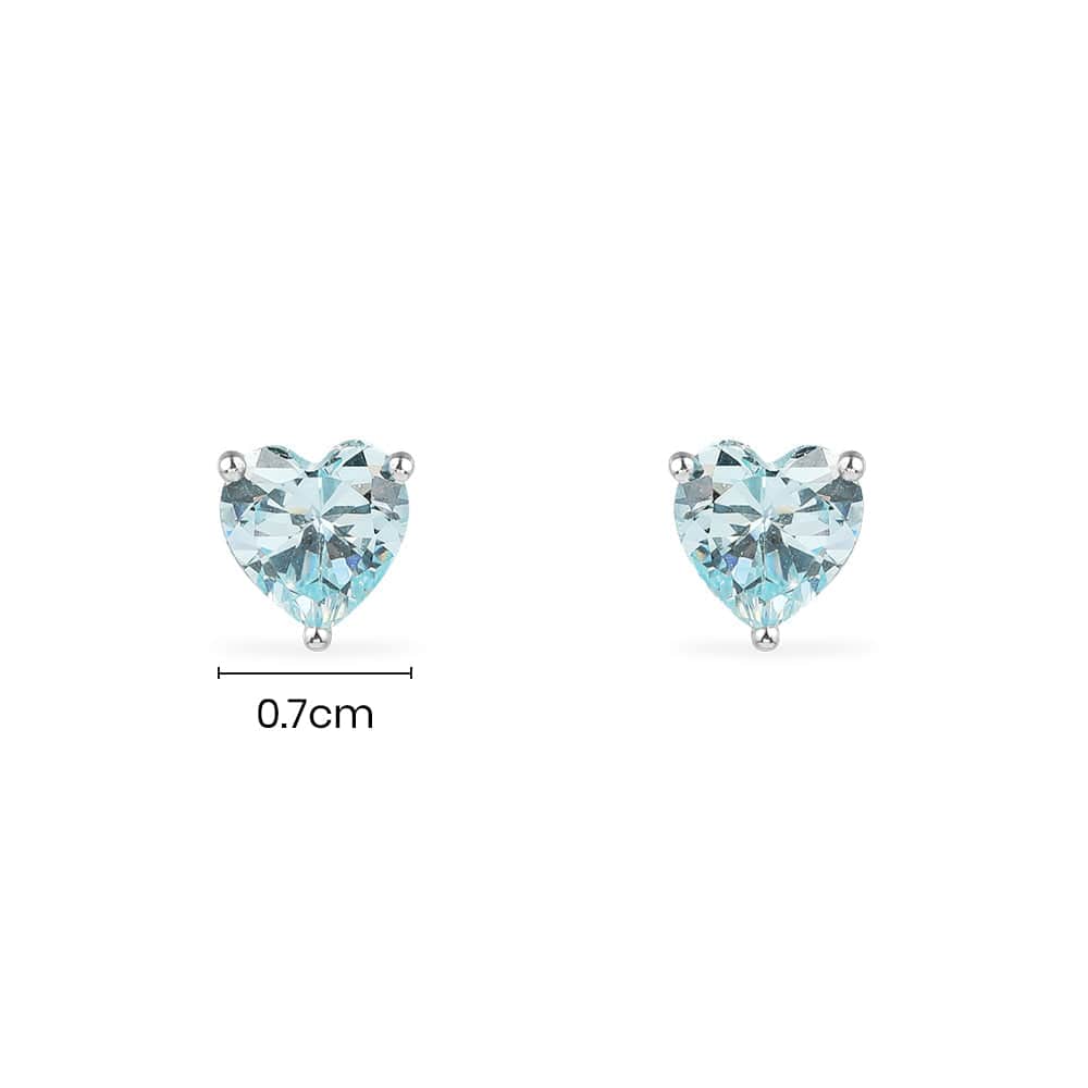 Blue Heart Stud Earrings - APM Monaco