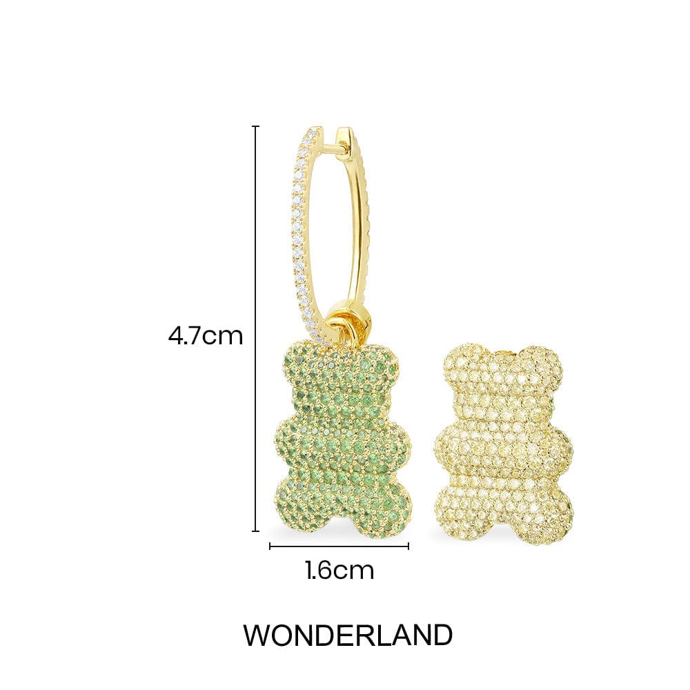 Single Wonderland Yummy Bear (CLIPPABLE) Hoop Earring - APM Monaco